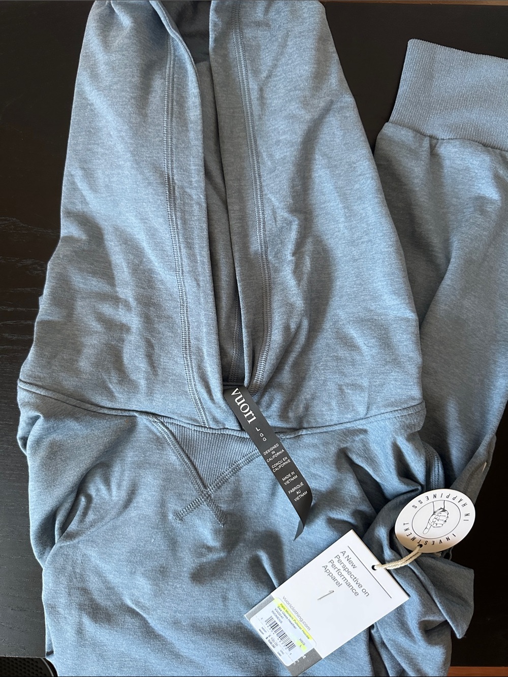 Vuori Halo Modern Pullover Hoodie Sea Glass Heather